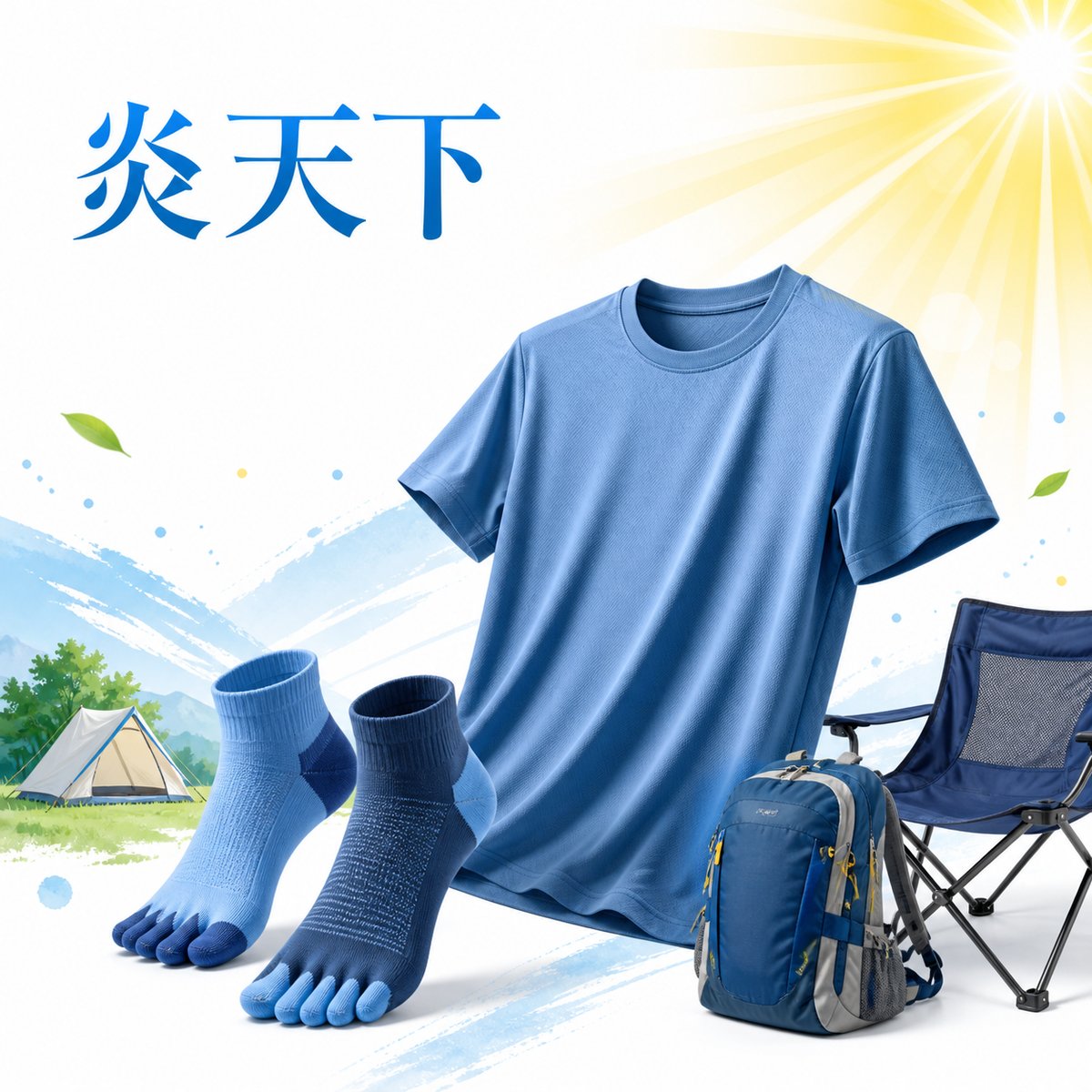 夏フェス・キャンプ・BBQ｜屋外で汗と日差しに負けないメンズインナーのサムネイル画像