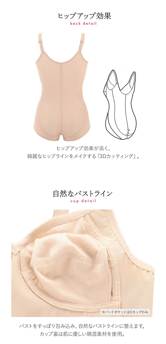 トリンプ Triumph ボディコンシェルジュ 440 ボディスーツ 補正下着 お腹押さえ ヒップアップ ハードタイプ 大きいサイズ