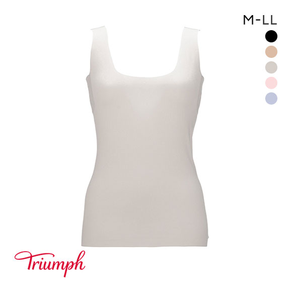 トリンプ Triumph 5040 タンクトップ 脇汗 汗取りパッド付き シームレス インナー レディース 薄手 接触冷感 吸水速乾