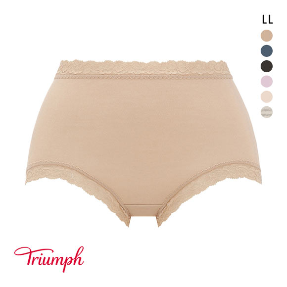 トリンプ Triumph TR7120 SO NATURAL ショーツ はきこみ深め 綿混 LL 単品