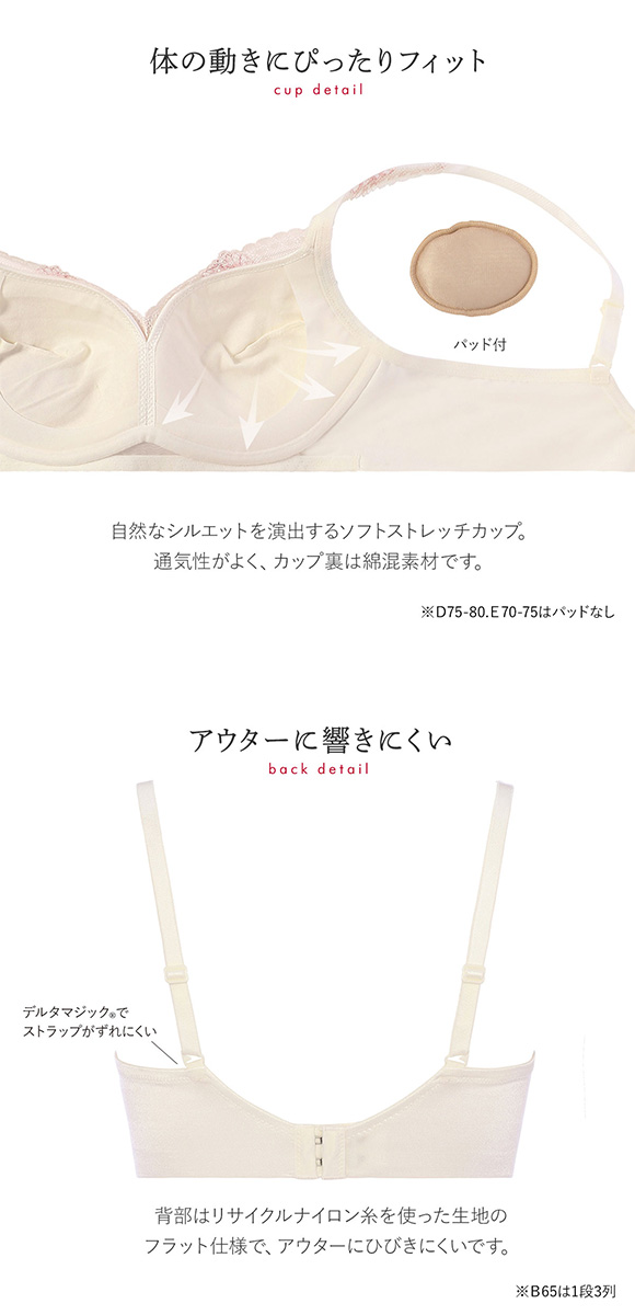 トリンプ Triumph TR583 恋するブラ ノンワイヤー ブラジャー DE 単品