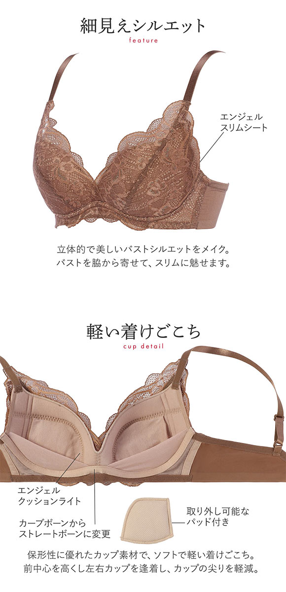 トリンプ Triumph TR581 天使のブラ スリムライン ノンワイヤー ブラジャー B 単品