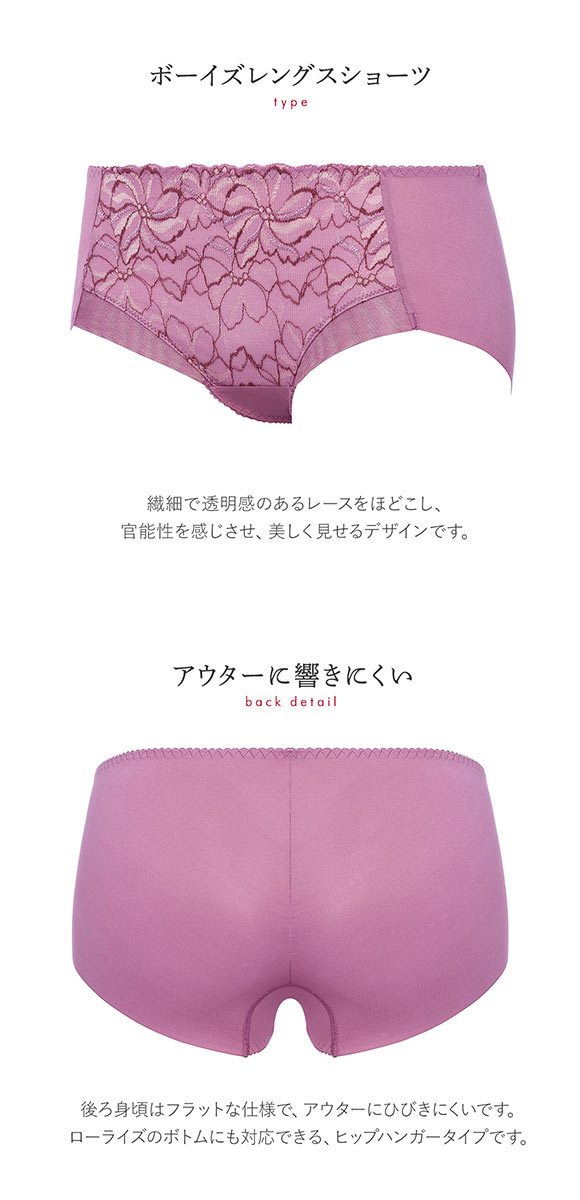 トリンプ TR582 天使のブラ スリムライン ショーツ ボーイズレングス ヒップハング ヘム Triumph