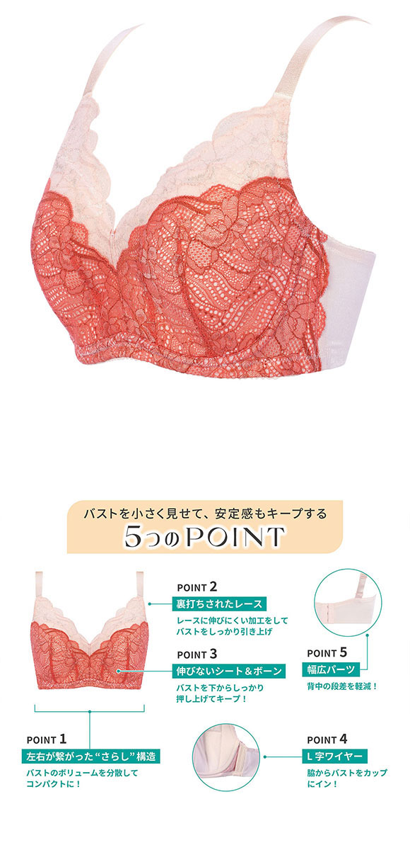 トリンプ すっきり包み込むブラ TR585 WHP ミニマイザーブラジャー フルカップ EF75-85 単品 大きいサイズ 小さくみせる Triumph