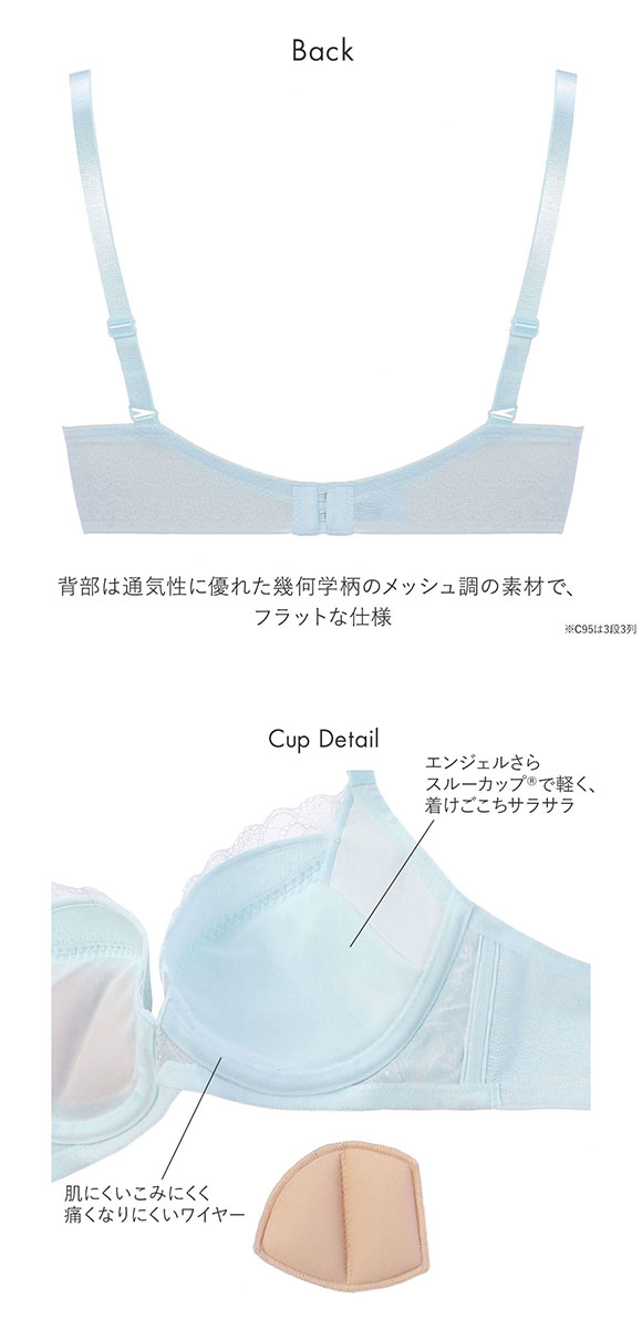 トリンプ Triumph TR594 天使のブラ スリムライン 極上ライト ブラジャー BC 単品