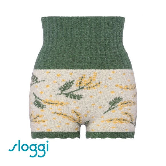 トリンプ Triumph スロギー sloggi G089 “ほっ”とあったか ニット柄 腹巻き付きニットパンツ 1分丈 あったか ふわふわ ボトム