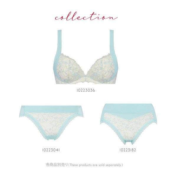 トリンプ TR631 癒しのブラ ショーツ 深め ハイウエスト はきこみ深めショーツ ML Triumph ブルー グレー