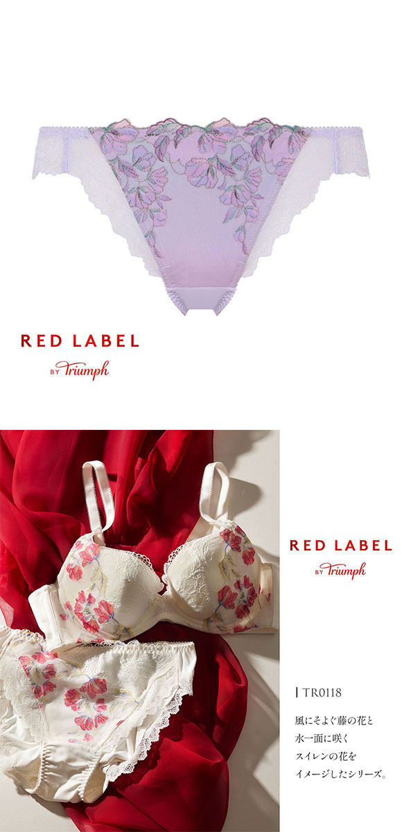 トリンプ TR0118 レッドレーベル バイ トリンプ 天使のブラ スリムライン ストリングショーツ Tバック バックレース M Triumph