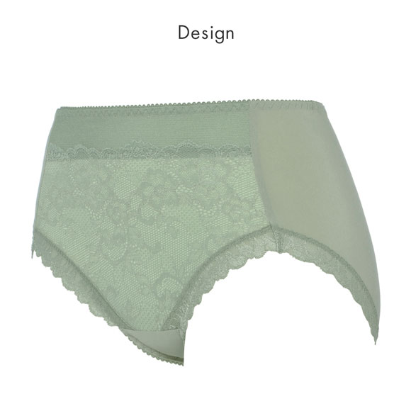 トリンプ TR632 天使のブラ スリムライン レーシィ ショーツ 深め ハイウエスト はきこみ深めショーツ ML GR Triumph