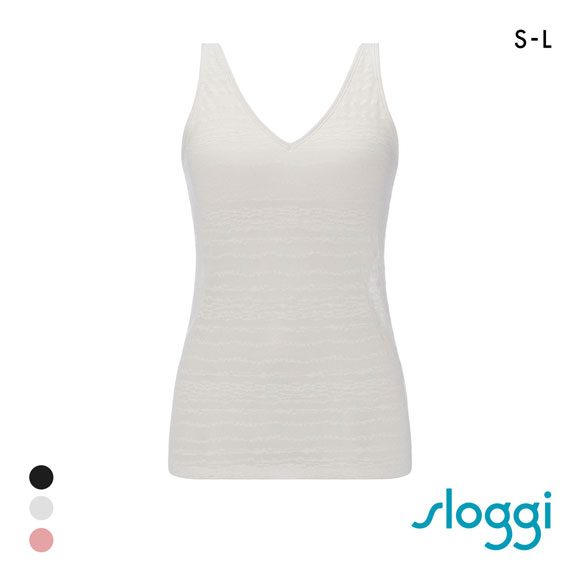 トリンプ スロギー フリーオールラウンド レース sloggi FREE AR Lace Vネック カップ付きトップ S-L ワンサイズ Triumph