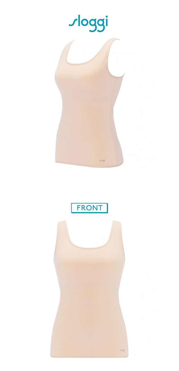 トリンプ スロギー フリーオールラウンド sloggi FREE AR タンクトップ ラージ カップ付き LL-3L ワンサイズ Triumph