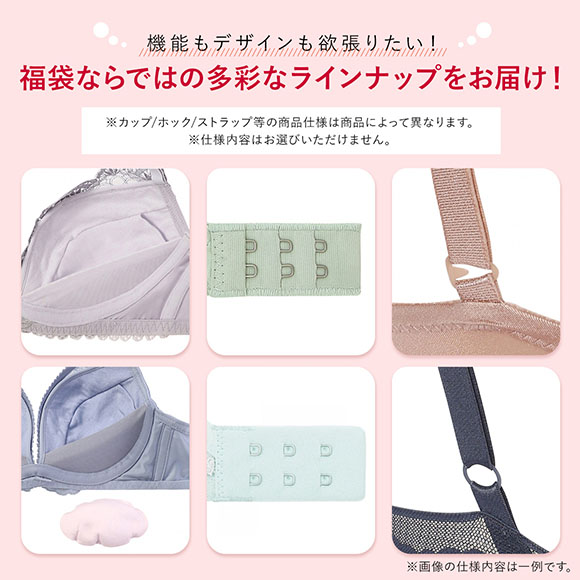 ブラジャー ノンワイヤーブラ セット 大きいサイズ 下着 レディース セット 福袋 アモスタイル ノンワイヤー 3点 AMOSTYLE 白鳩