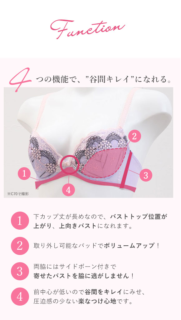 Wレースブラショーツセット 　トリンプとSHIROHATOの共同企画