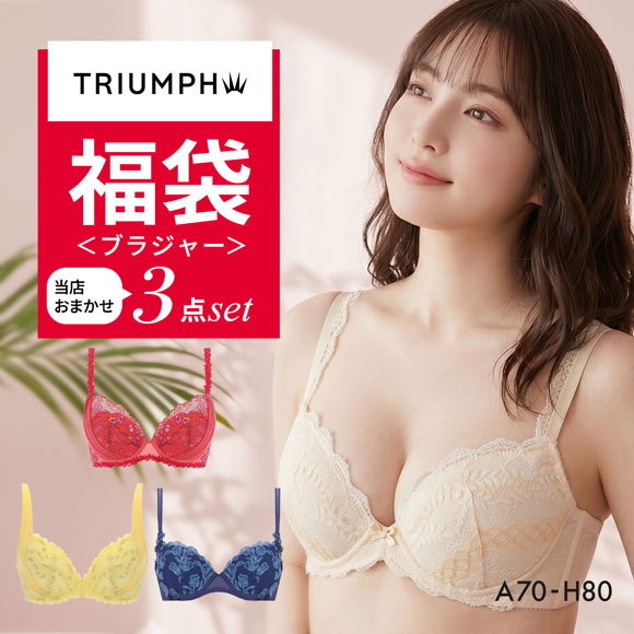 福袋 トリンプ 3P ブラジャー 3点セット インナー 下着 AG Triumph