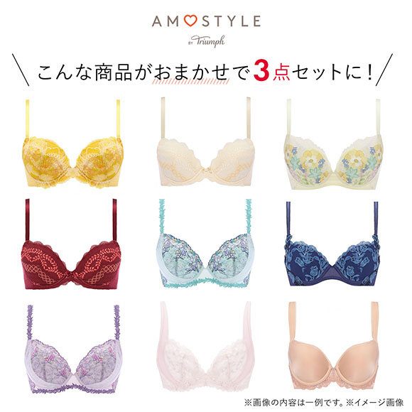 福袋 トリンプ 3P ブラジャー 3点セット インナー 下着 AG Triumph