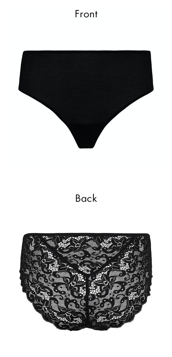 ハンロ モーメント 定番 バックレース ショーツ HANRO MOMENTS