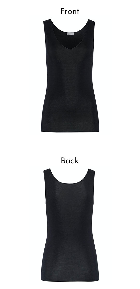 ハンロ コットン シームレス タンクトップ HANRO COTTON SEAMLESS V