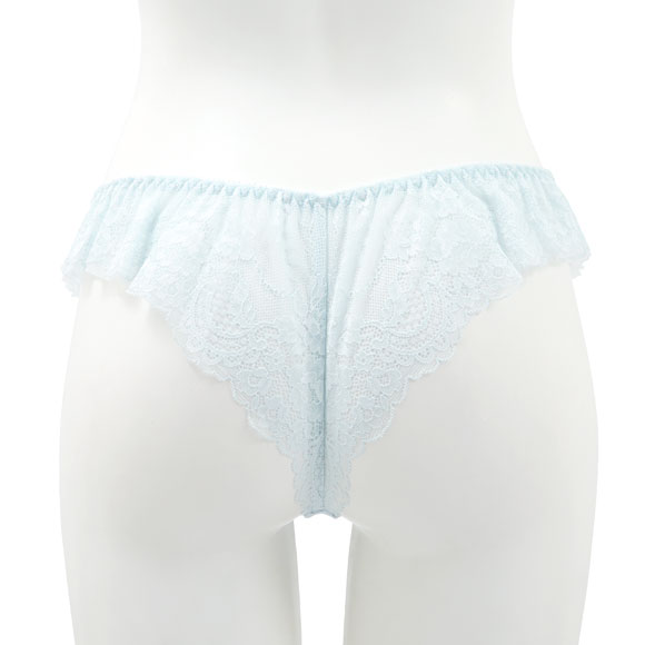 リリアージュココ LilyageCoco シアーガーデニア Tバックショーツ M タンガ ソング 総レース バックレース フレア フリル 単品