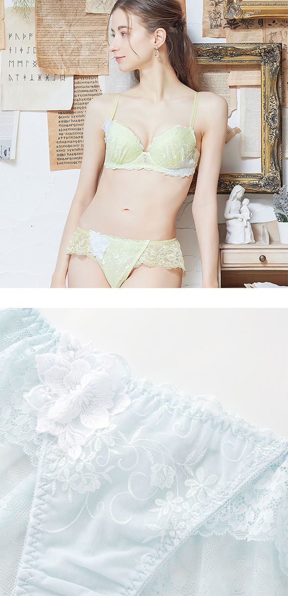 リリアージュココ LilyageCoco シアーガーデニア フレアレースショーツ ML 総レース バックレース フレアショーツ 単品