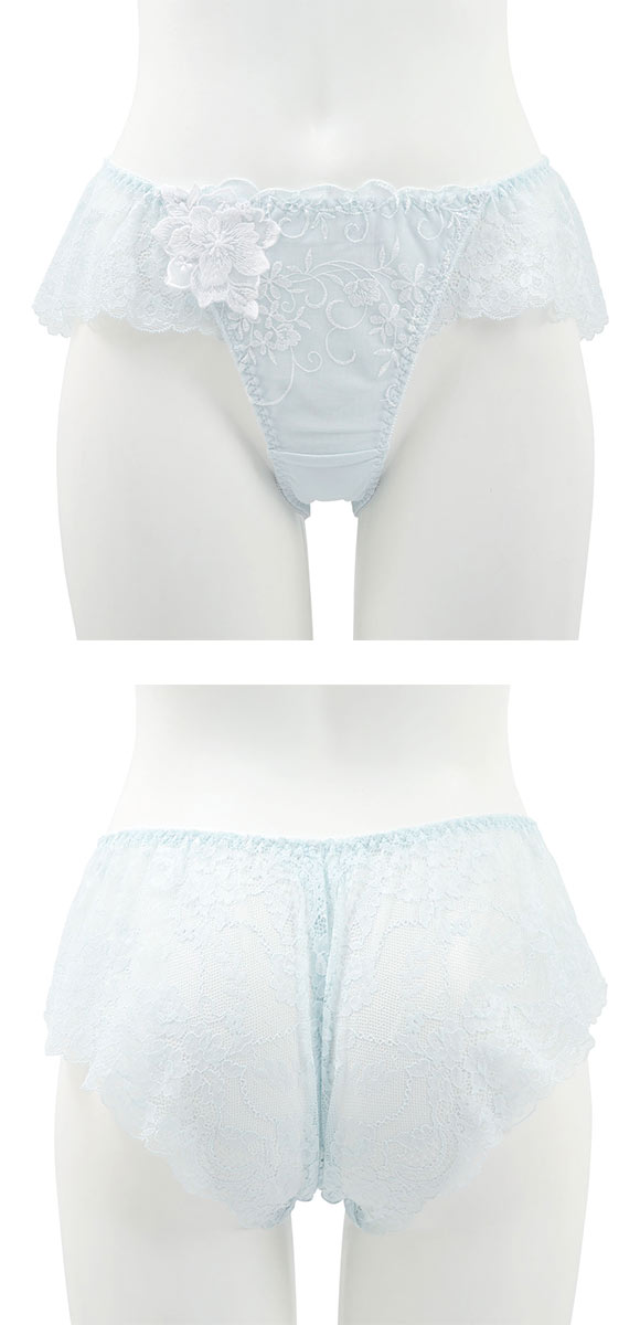 リリアージュココ LilyageCoco シアーガーデニア フレアレースショーツ ML 総レース バックレース フレアショーツ 単品