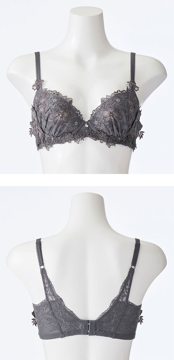 ドゥペルル クリスタル 脇高すっきりブラジャー GH 谷間 スムージング 凸凹 なめらか リフトアップ 大きいサイズ 脇肉 脇寄せ 盛り胸