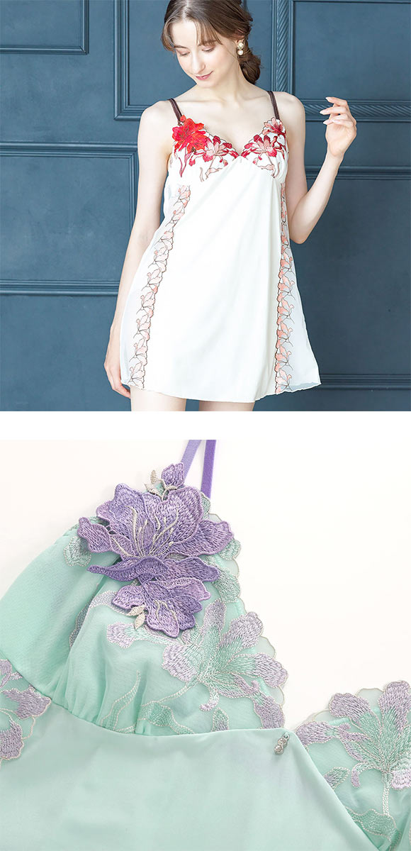 ドゥペルル ヴィクトリアシクラメン スリップ M-75 L-80