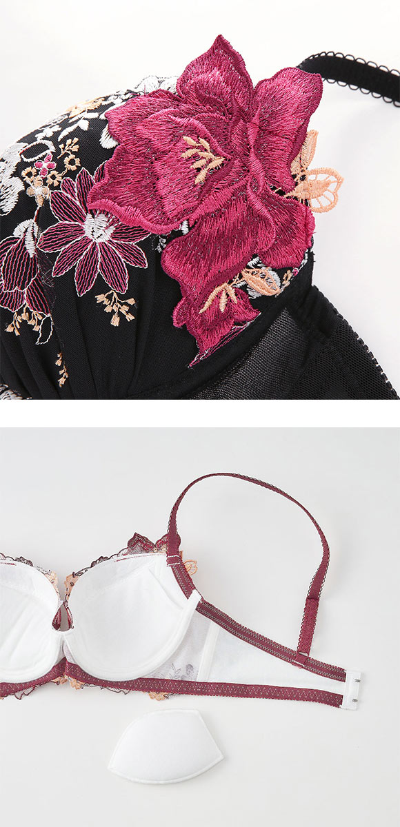 ドゥペルル チェリッシュ 脇すっきり ブラジャー BCDEF リフトアップ 脇高 脇肉 脇寄せ 谷間 バストアップ 大きいサイズ DuePerle