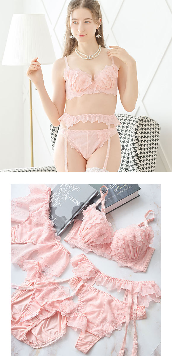 ドゥペルル スリジエフルーリス ガーターベルト ランジェリー DuePerle