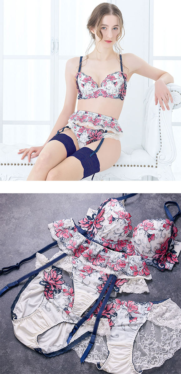 ドゥペルル リリーフロレッタ Tバックショーツ ML タンガ ソング バックレース なめらか フィット ひびきにくい 総レース DuePerle