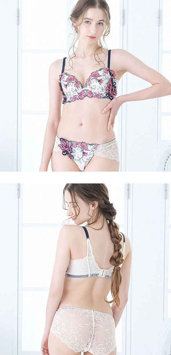 ドゥペルル リリーフロレッタ 総レースショーツ ML バックレースショーツ ひびきにくい やわらか DuePerle