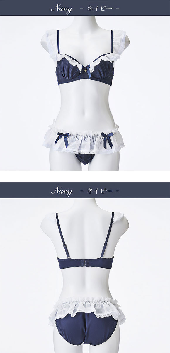 ドルチェフィオラ ラブリーフリル もえキュン ブラセット BCDEF65-80 ソフトワイヤー ブラジャー ショーツ セット Dolce Fiora