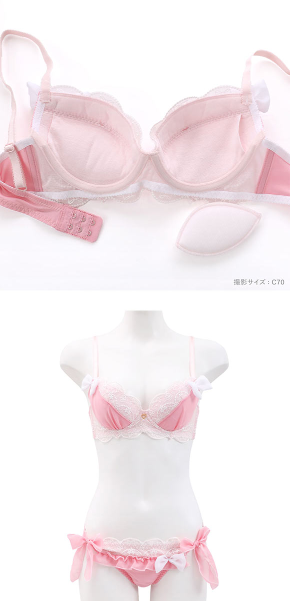 ドルチェフィオラ ラブリーリボン ふわメロブラセット BCDEF ソフトワイヤー やさしい ブラジャー ショーツ セット コスプレ Dolce Fiora
