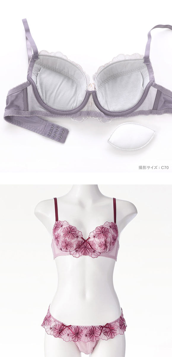 ドルチェフィオラ ラブリーガール ブラセット BCDEF 大きいサイズ ソフトワイヤー やさしい ブラジャー ショーツ セット Dolce Fiora