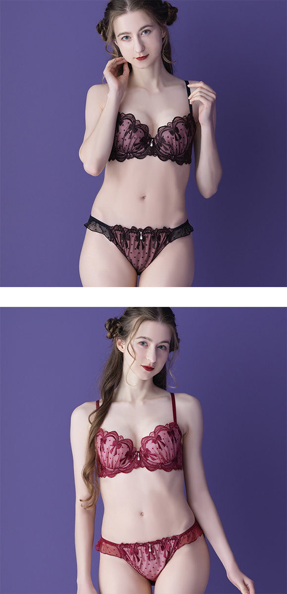 ドルチェフィオラ シアーロリータ ブラセット BCDEF 大きいサイズ ソフトワイヤー ブラジャー ショーツ セット Dolce Fiora