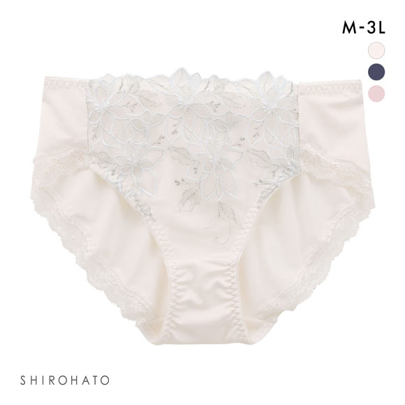 キレイ工房 美背中シルエットブラ ペアショーツ ノーマル ショーツ 花柄刺繍