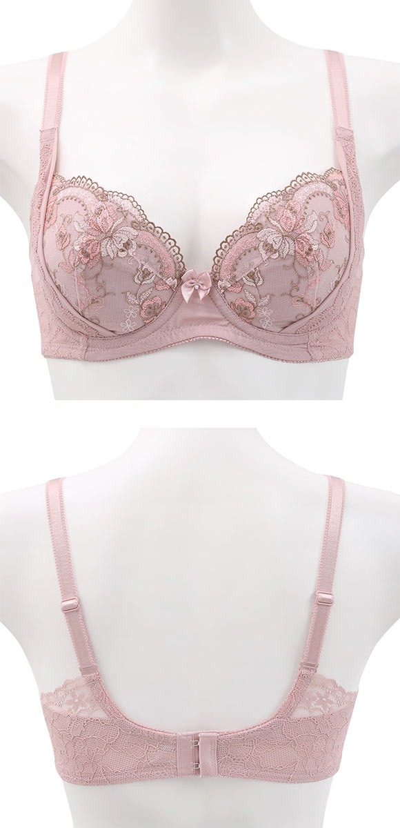 キレイ工房 美ラインホールドブラ ブラジャー BCDE 70-85 背中レース リフトアップ 背中すっきり 着やせ 段差 スムージング 凸凹