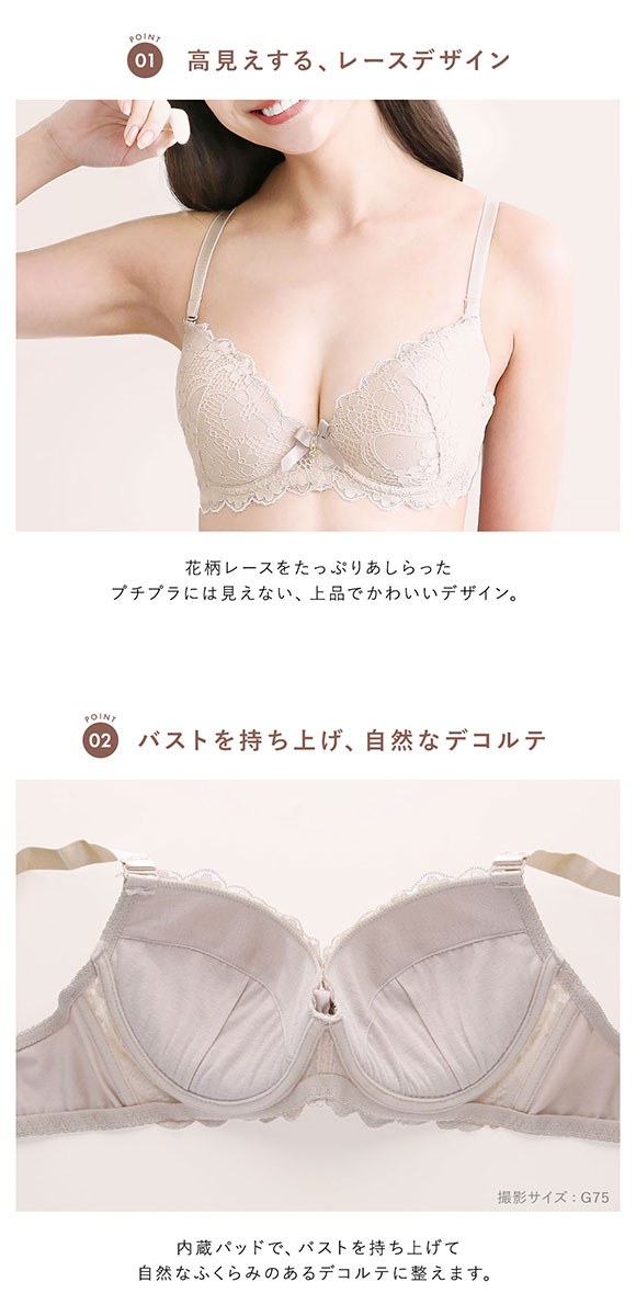 ソニアクラブ SONIA CLUB フラワーレース ブラジャー ショーツ セット EFG  総レース アンダー大きいサイズ