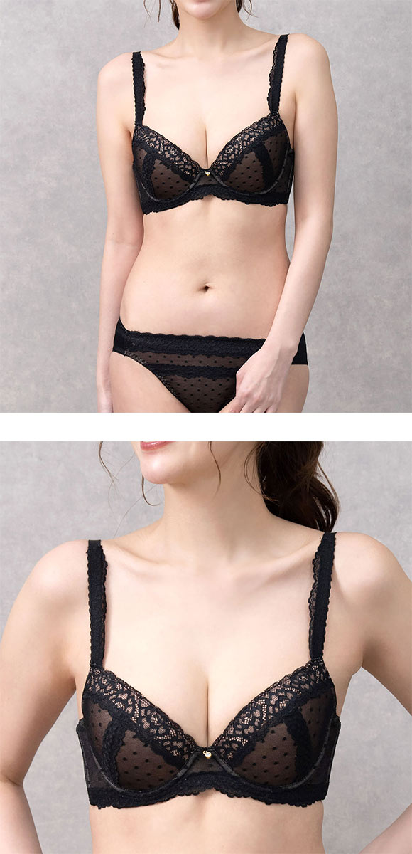 ソニアブラック レイラ ブラジャー ショーツ セット BCDE SONIA BLACK