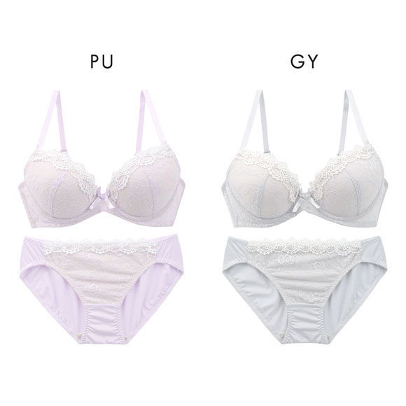 ソニアブラック ケミカルシアーレース ブラセット BCDE アンダー大きいサイズ グラマー 盛り胸 Wパッド 谷間 SONIA BLACK