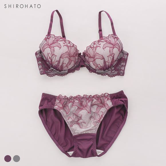 ソニアブラック グレースリリー ブラセット BCDE アンダー大きいサイズ