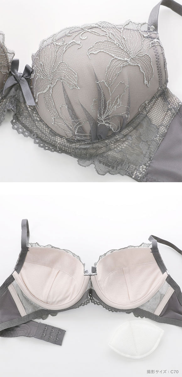 ソニアブラック グレースリリー ブラセット BCDE アンダー大きいサイズ グラマー SONIA BLACK ブラジャー ショーツ セット