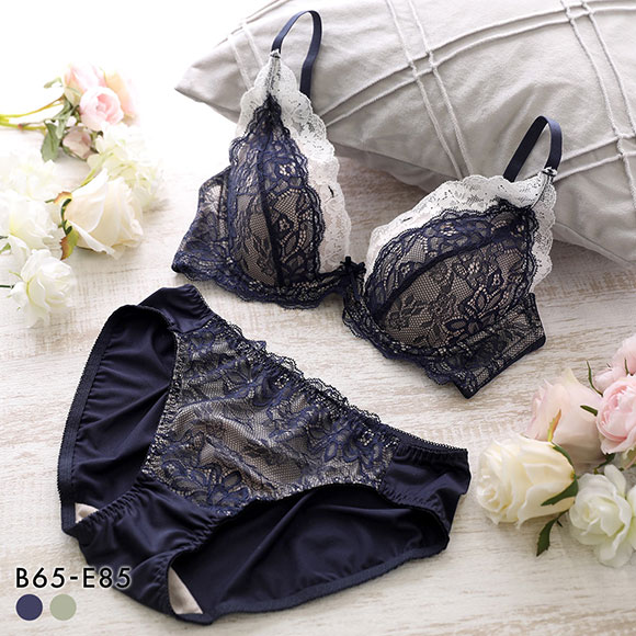 ソニアブラック マーガレット ブラセット BCDE アンダー大きいサイズ グラマー SONIA BLACK ブラジャー ショーツ セット