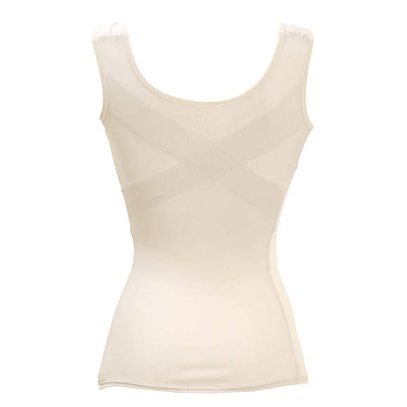 ブライトマッチ 背中クロス 接触冷感 美姿勢ボディシェイパー M L LL ムレない カップ付き 着やせ 背中 補正下着 インナー 涼しい