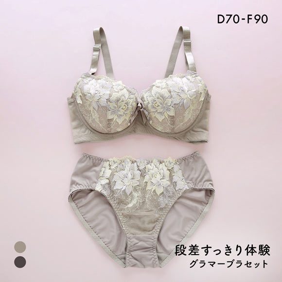 段差すっきり体験 ブリリアントローズ グラマーブラセット DEF70-90