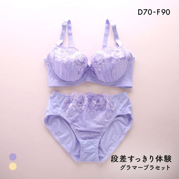 段差すっきり体験 クラシカルローズ グラマーブラセット DEF70-90