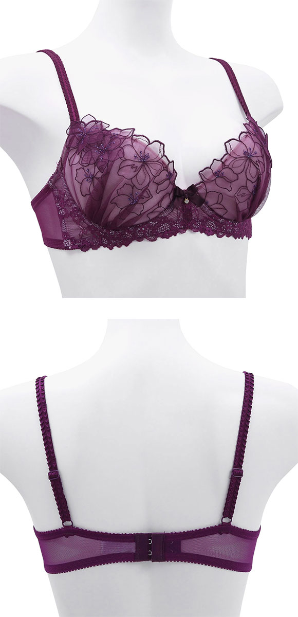 ナルエー NARUE ランジェリー アメール アップリケ ブラジャー DE 単品