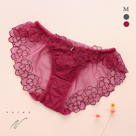 ナルエー NARUE ランジェリー カトリーヌ ショーツ 総レース バックレース 単品