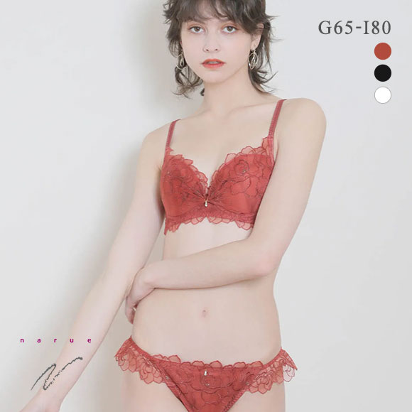 ナルエー NARUE ランジェリー パフューム ブラジャー ショーツ セット GHI 大きいサイズ グラマーサイズ