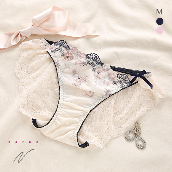 ナルエー NARUE ランジェリー メープル ショーツ スタンダード 総レース バックレース 単品