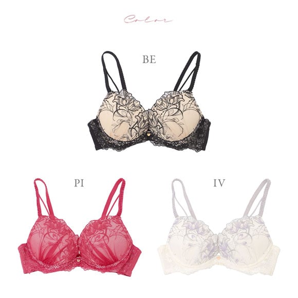 ナルエー NARUE ランジェリー アネーロ ブラジャー BC Lワイヤー 谷間ブラ 単品